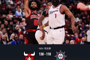 开云体育app下载-快船110-138不敌公牛结束6连胜，科比-怀特27分，哈登25中9